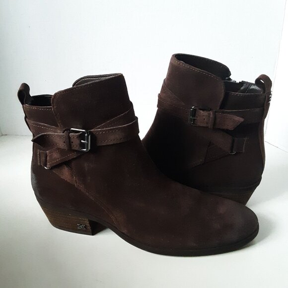 Sam Edelman Polina Women's Ankle Boot size 8M Brown Suede - Picture 9 of 15